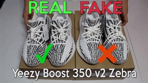 adidas zebra yeezy real vs fake